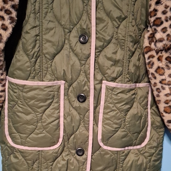 Anthropologie Olive Quilted Jacket - Picture 8 of 13
